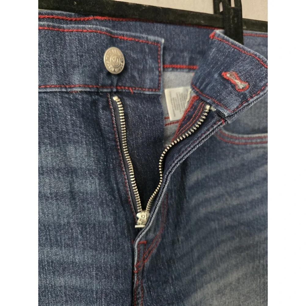 True Religion Ricky SN‎ Flap Straight Style 700872 Dark Fir Balsam Wash Sz 34x34